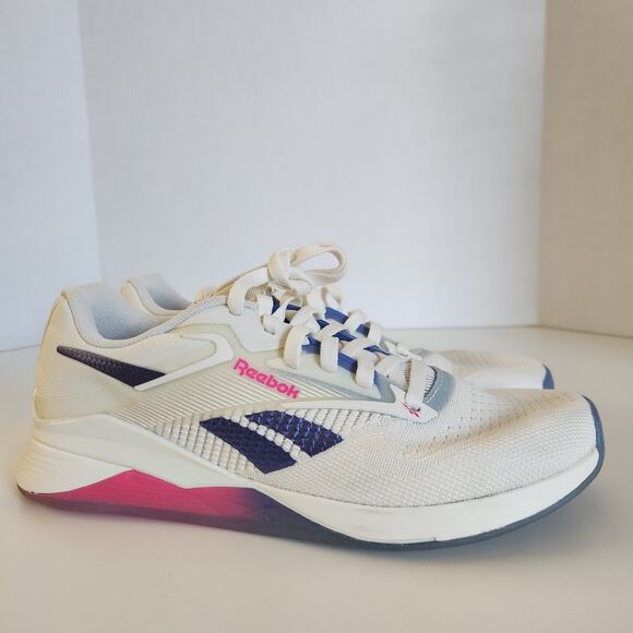 Reebok Women's Nano X4 Training Shoes, Chalk//Pink, Women's Size 8.5 - Picture 2 of 8
